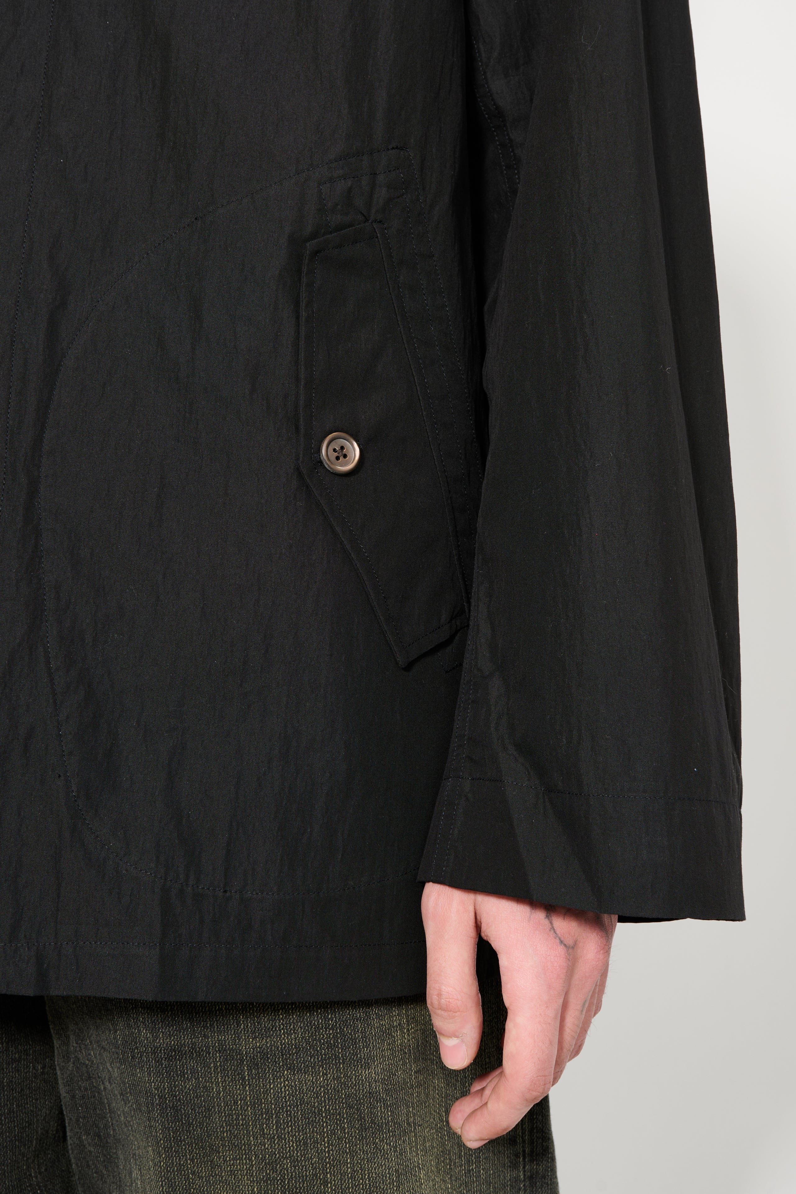 OUR LEGACY LEAD JACKET BLACK HIKING COTTON - 6
