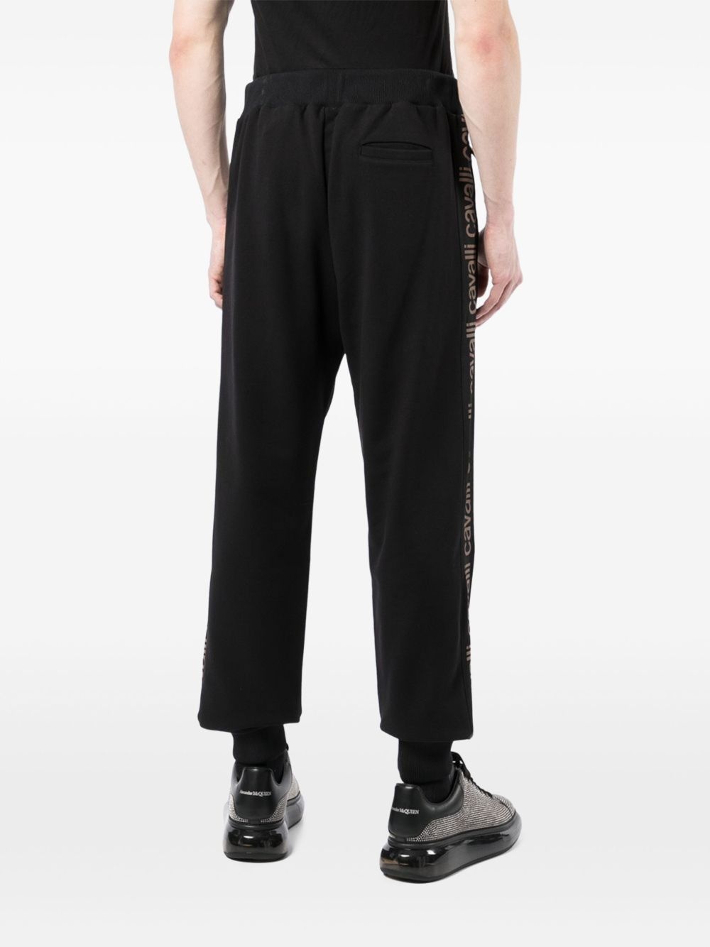 logo-stripe track pants - 4