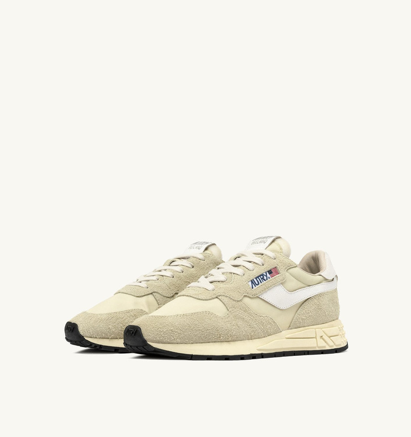 AUTRY REELWIND LOW SNEAKERS IN HAY NYLON AND SUEDE outlook