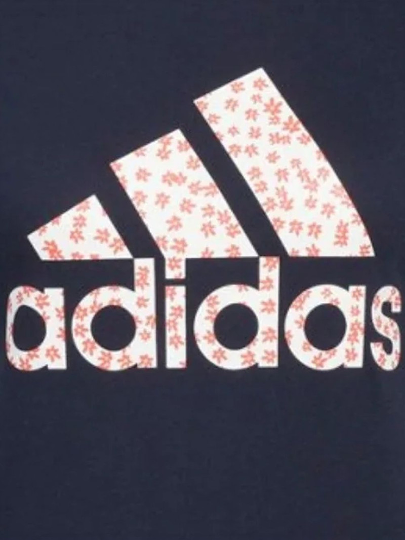 adidas floral-logo T-shirt outlook