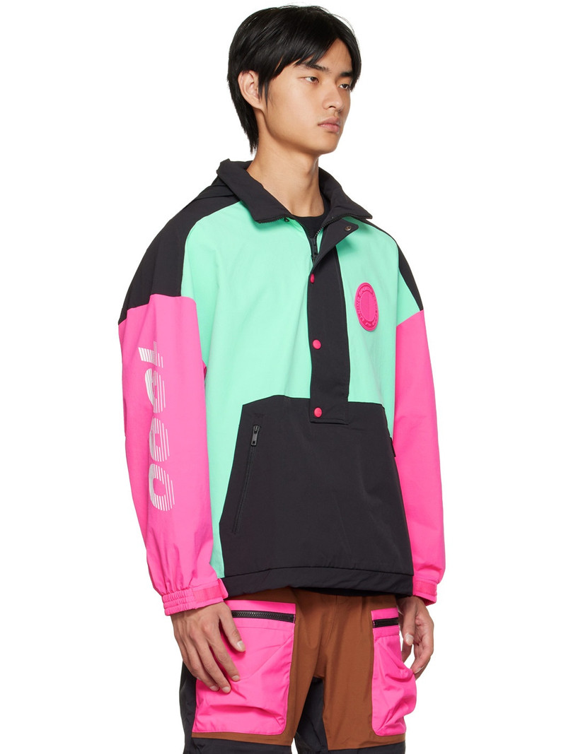 Green Paneled Ski Jacket 2
