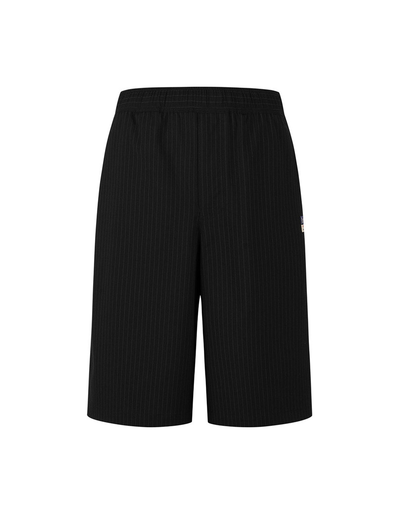 EVISU Seagull and Logo Embroidery Fashion Fit Striped Woven Shorts outlook