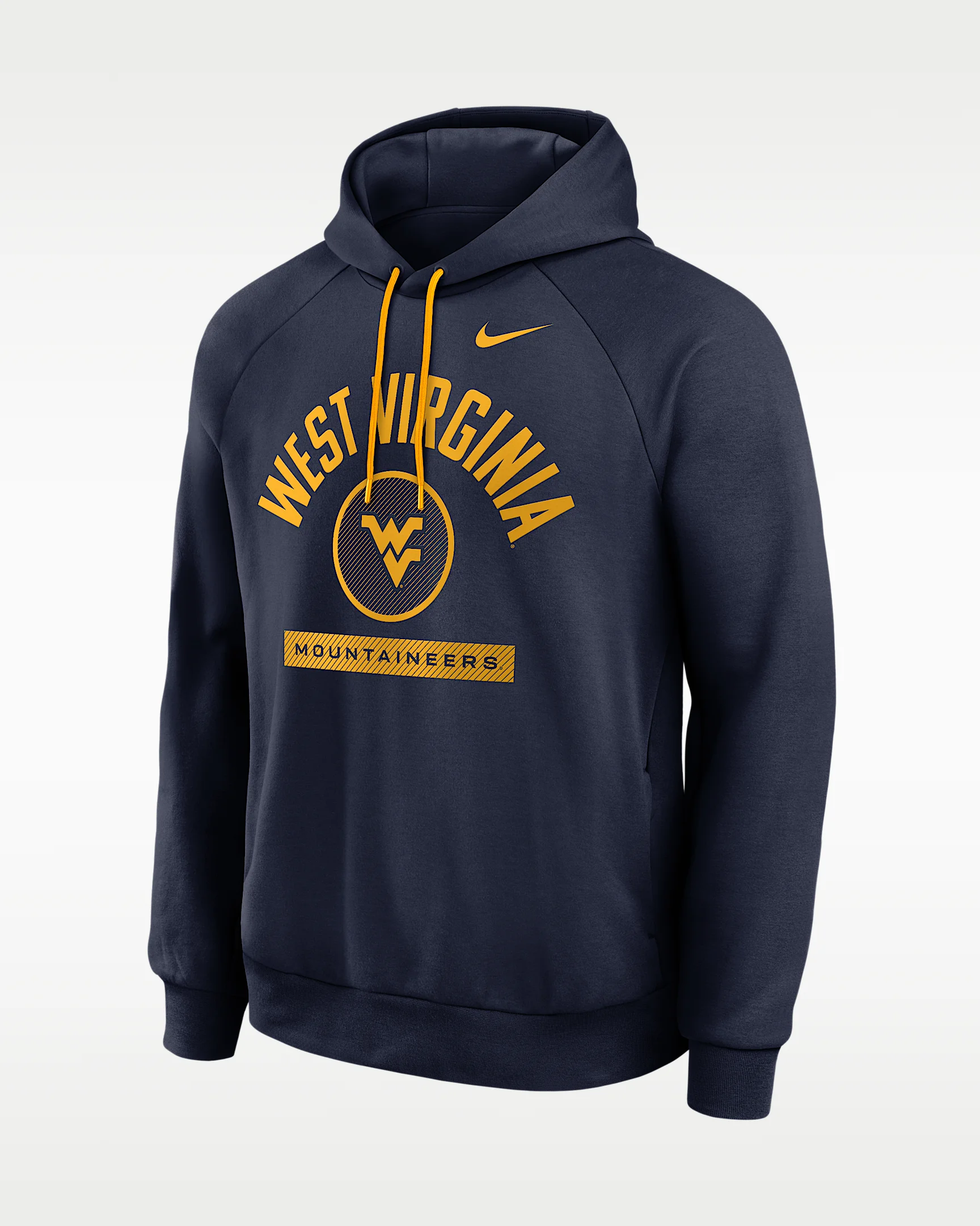West Virginia Courtside Men's Nike Dri-FIT College Pullover Hoodie - 1