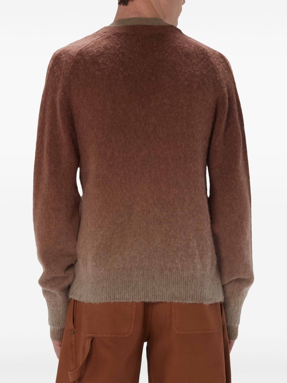 V-neck wool jumper - 4