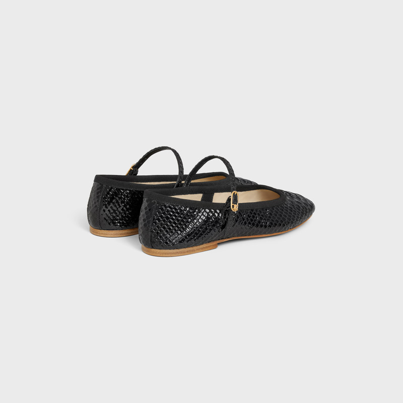 CELINE MARY JANE BALLERINA LES BALLERINES CELINE in Python Stamped Calfskin outlook