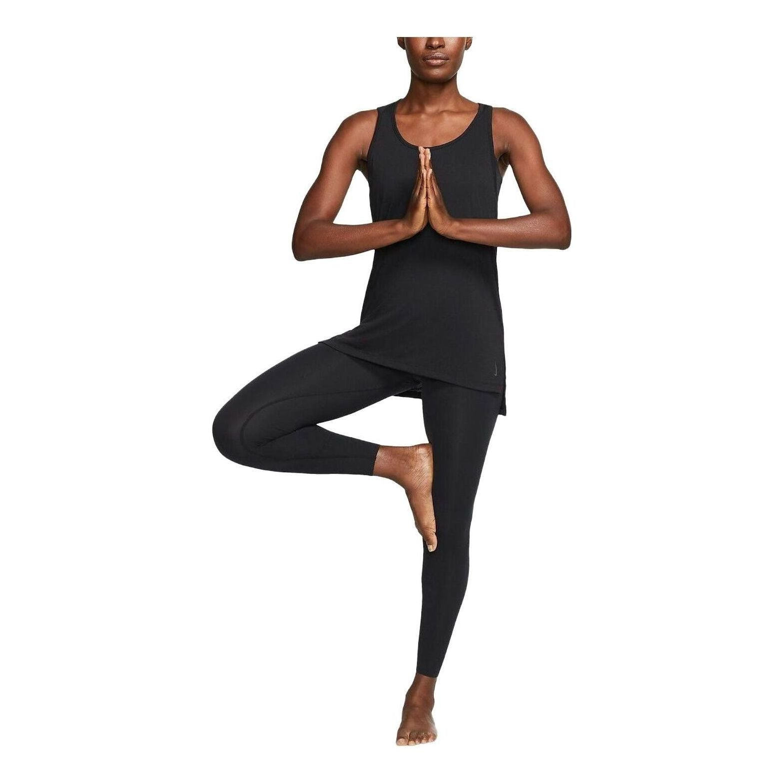 (WMNS) Nike Yoga Layer Tank Top 'Black' CQ8826-010 - 1
