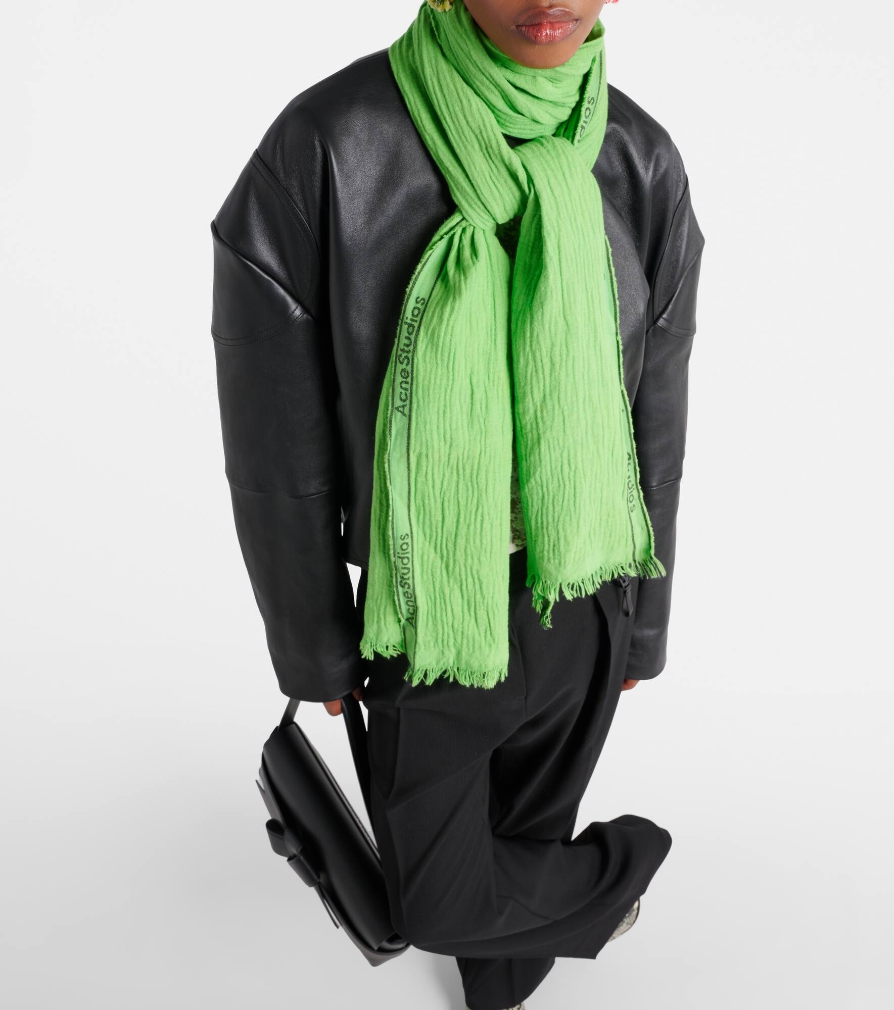 Cotton and linen scarf - 2
