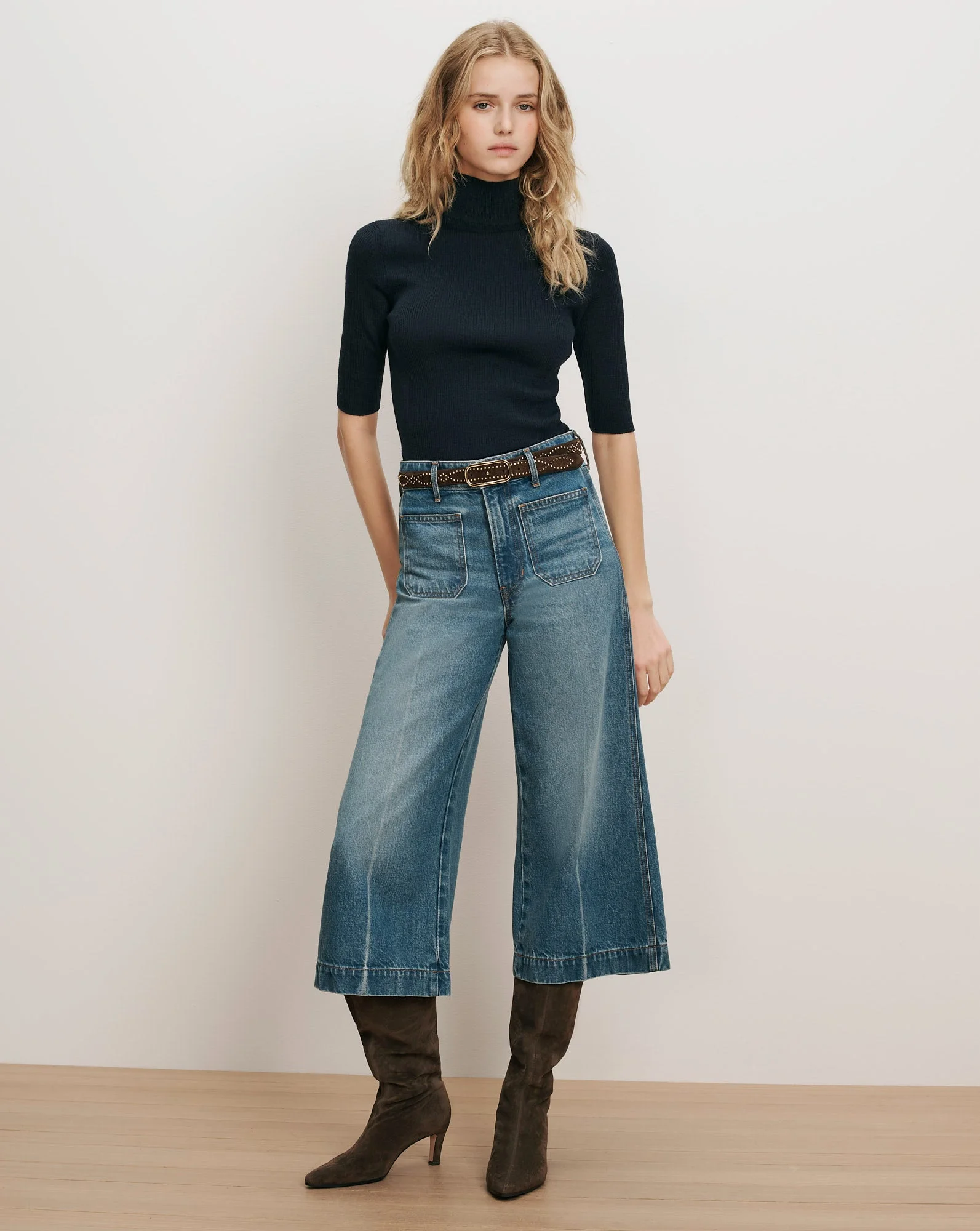 MARLOWE PATCH-POCKET CULOTTE - 1