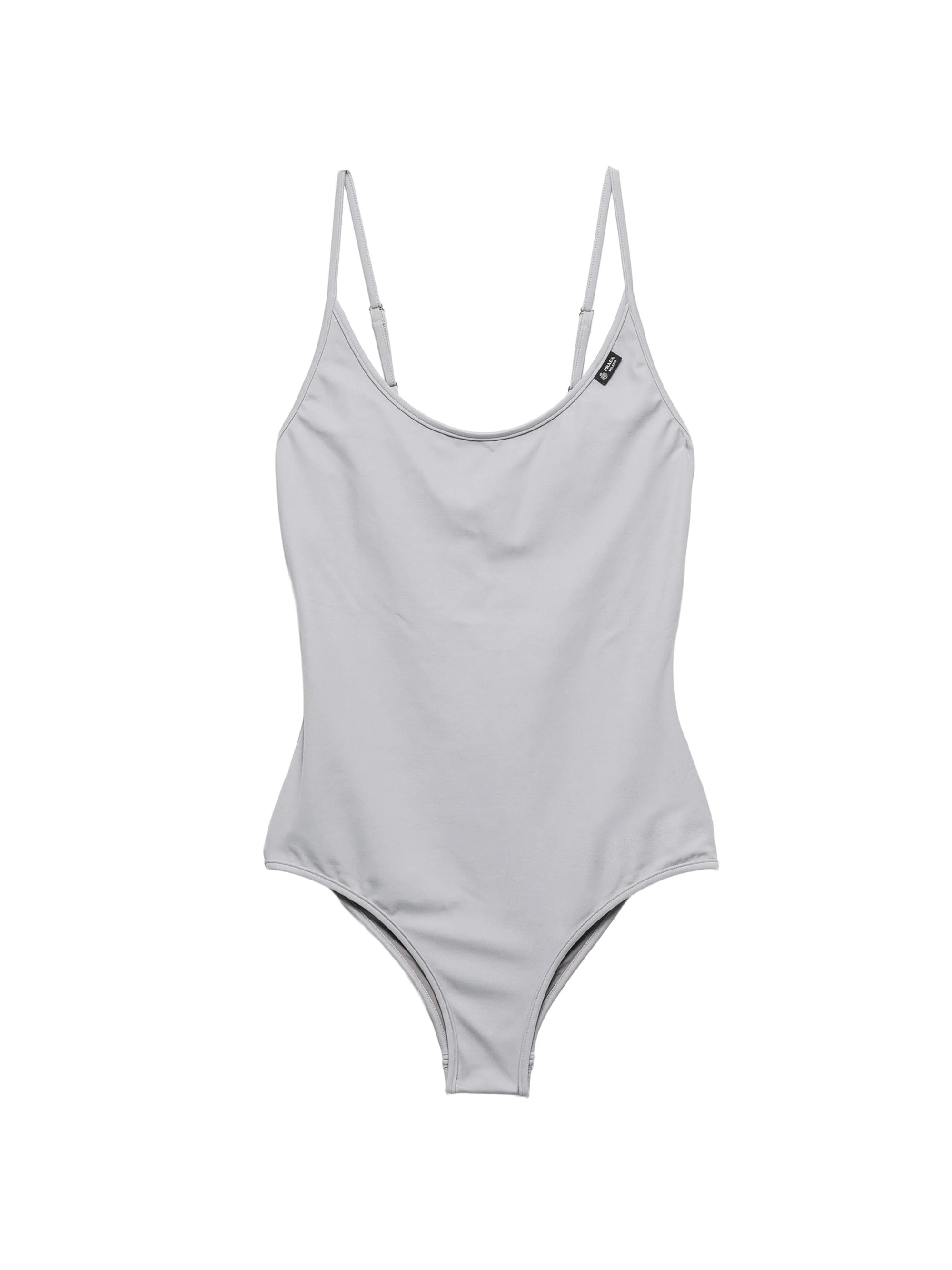 Women's One-Piece Jersey Swimsuit - Grey - 1