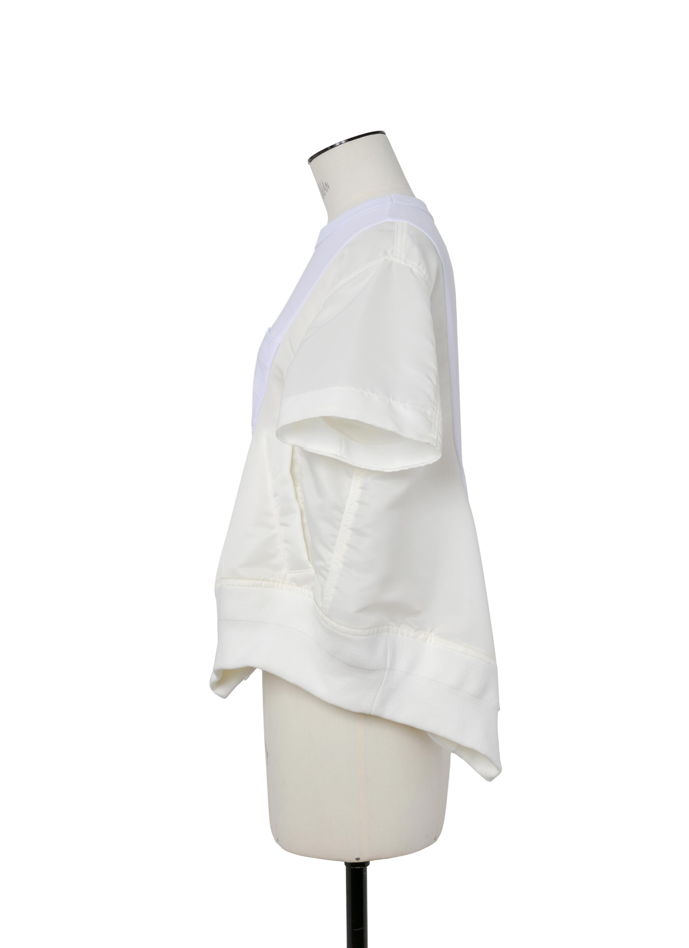 Nylon Twill x Cotton Jersey T-Shirt - 2