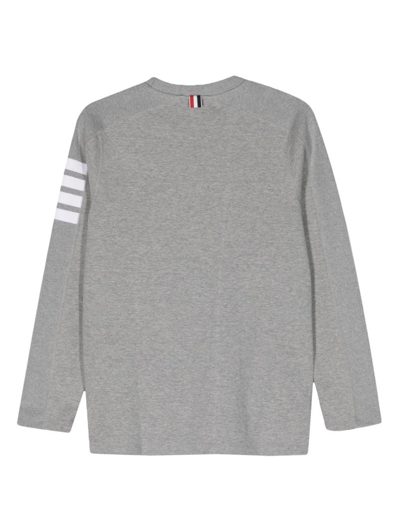 Thom Browne Striped Ribbed Cotton-Jersey Sweatshirt outlook