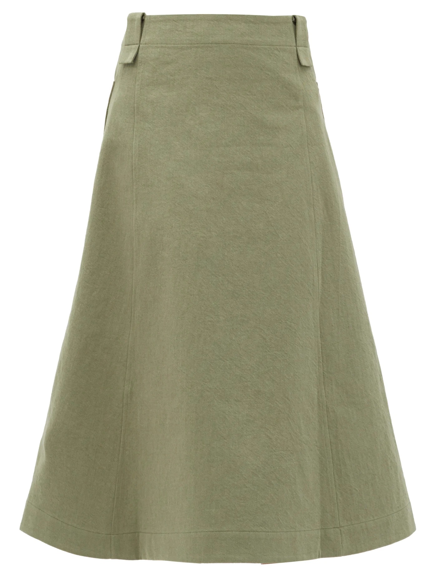 The Conductor cotton-blend midi skirt - 1