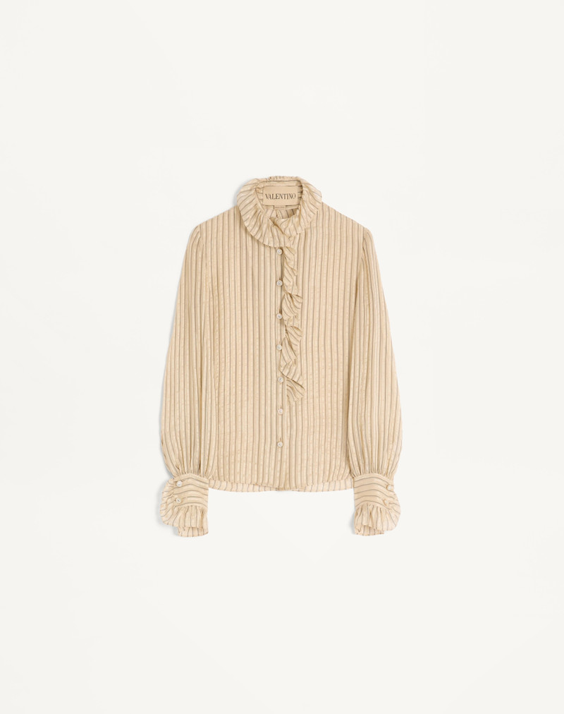 SEERSUCKER LAMÉ SHIRT 1