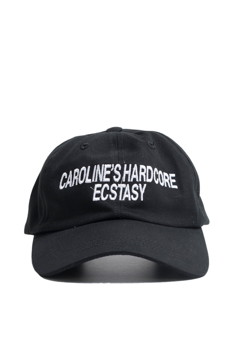 CAROLINE'S HARDCORE ECSTTASY 6-PANEL HAT / BLK/WHT 1