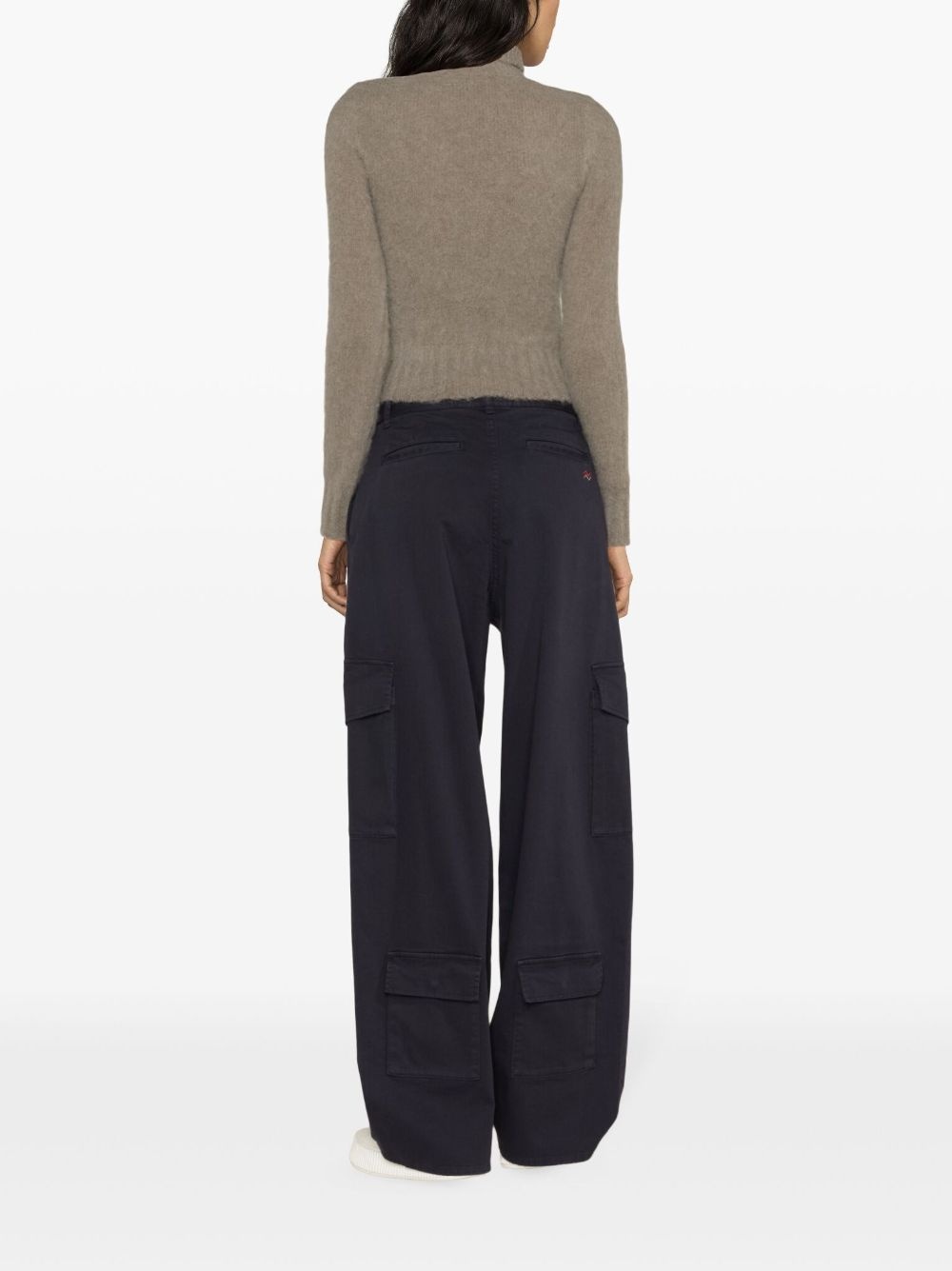 high-neck brushed-effect jumper - 3