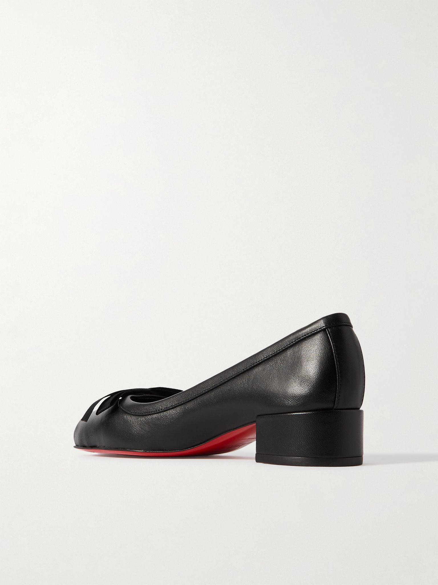 Mamaflirt 30 bow-embellished leather ballet pumps Black - 3