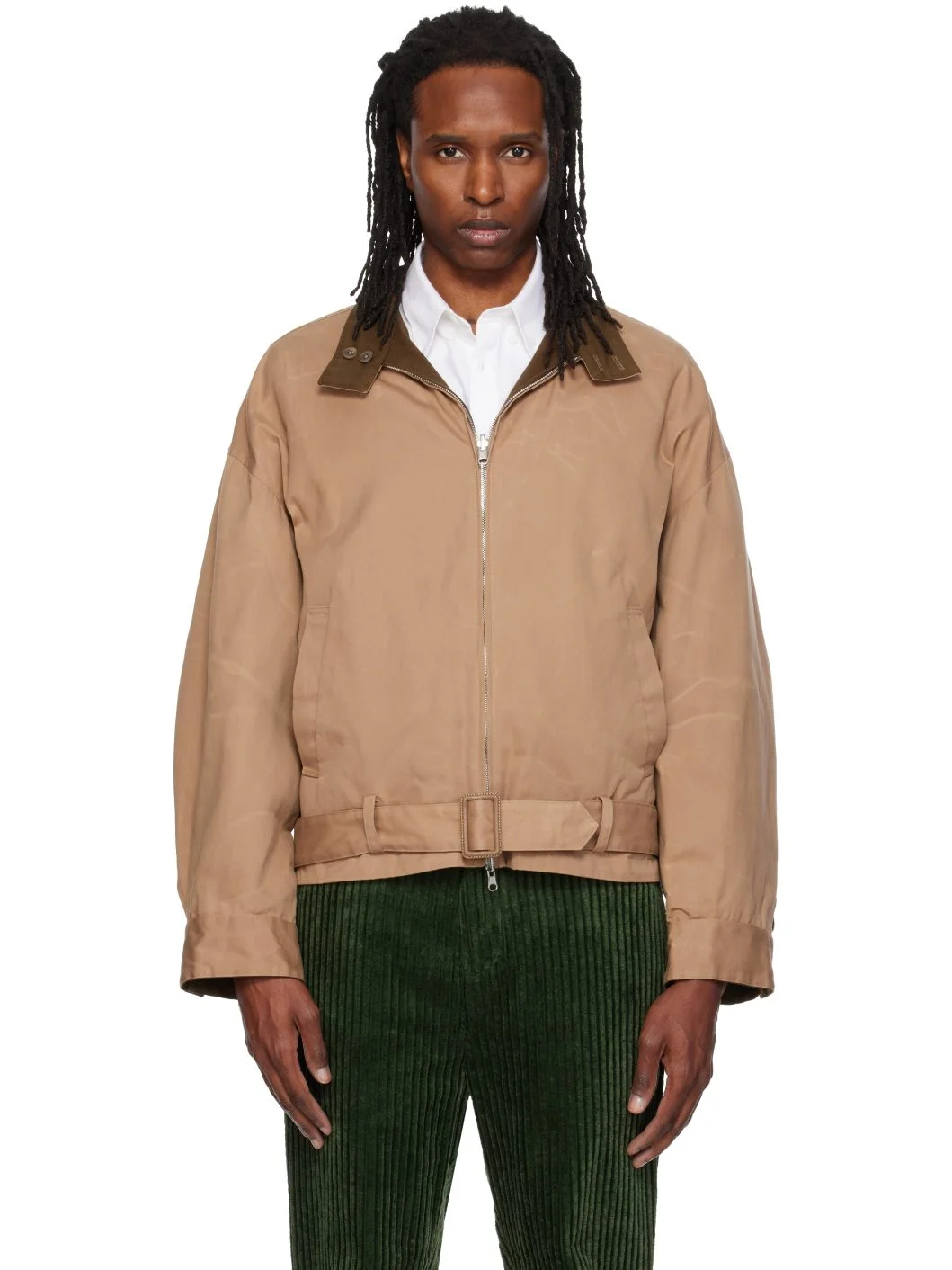 Beige Paraffin Reversible Blouson Jacket - 1