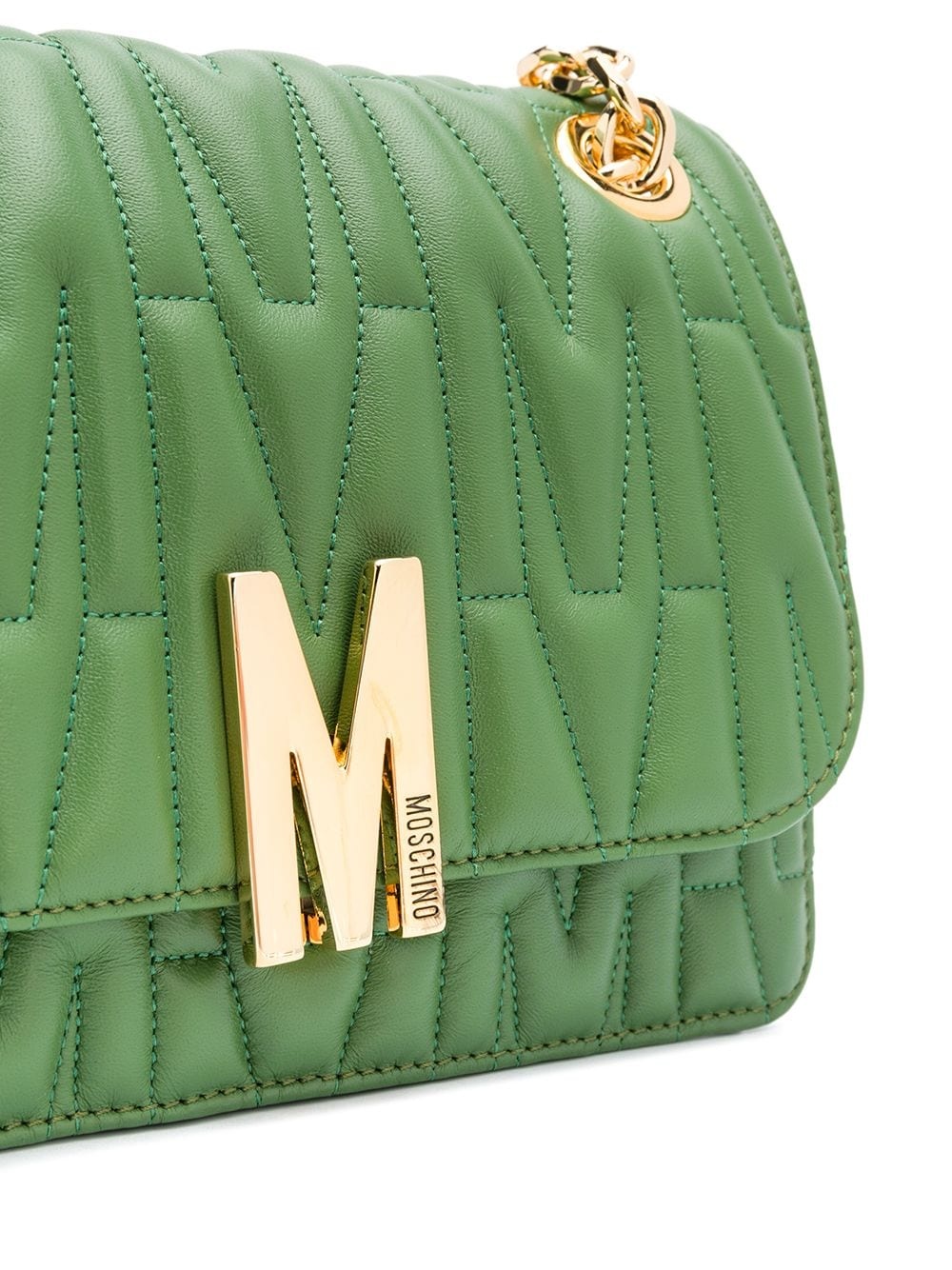 M-quilted shoulder bag - 4