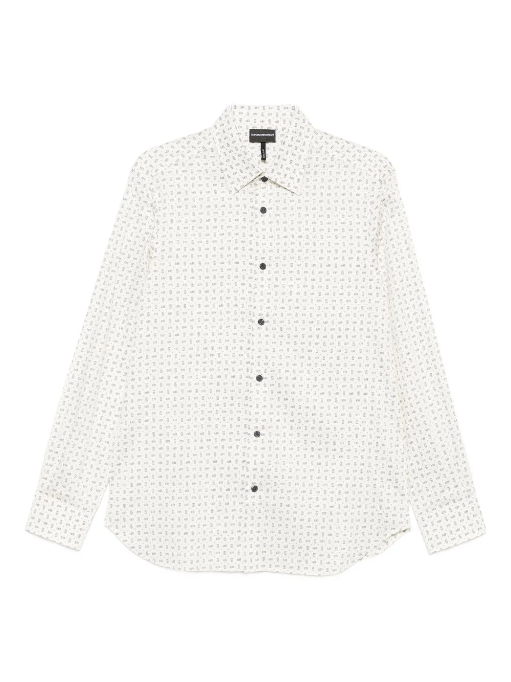 logo-print long-sleeve shirt - 1