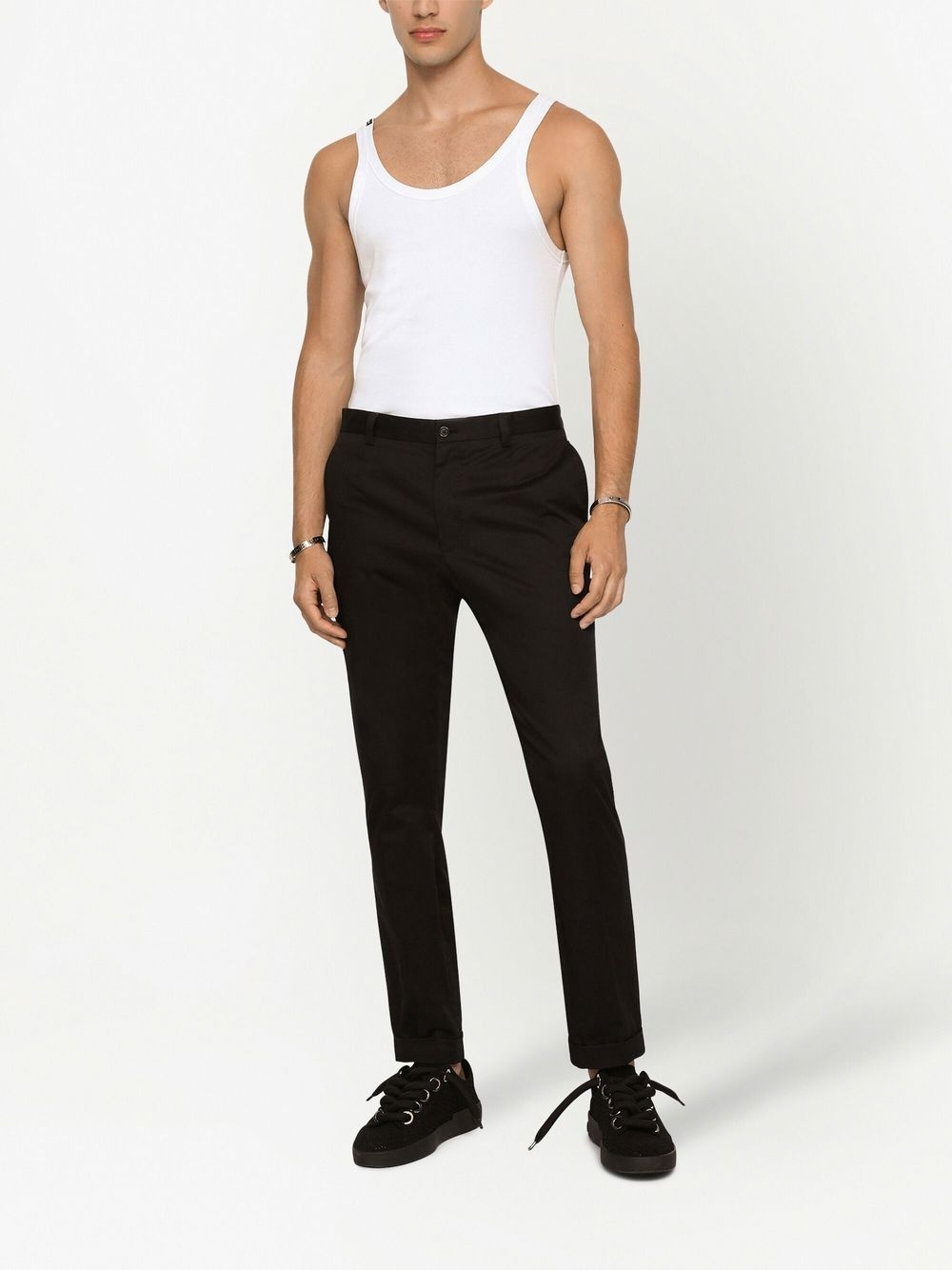 logo-patch detail tank top - 3