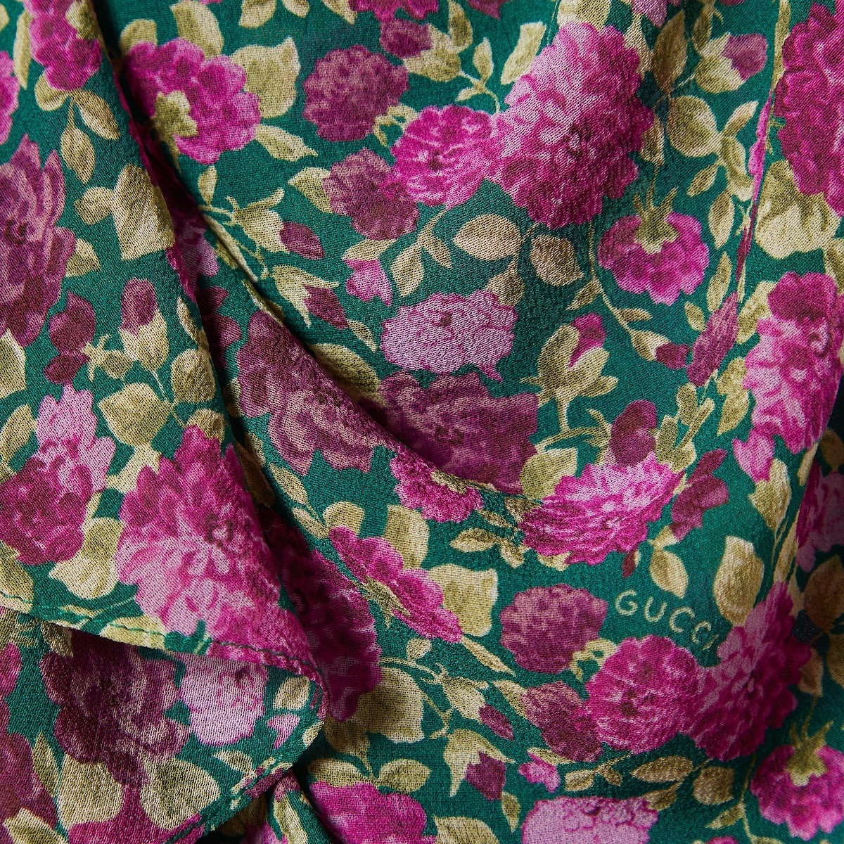 Floral print silk skirt - 7