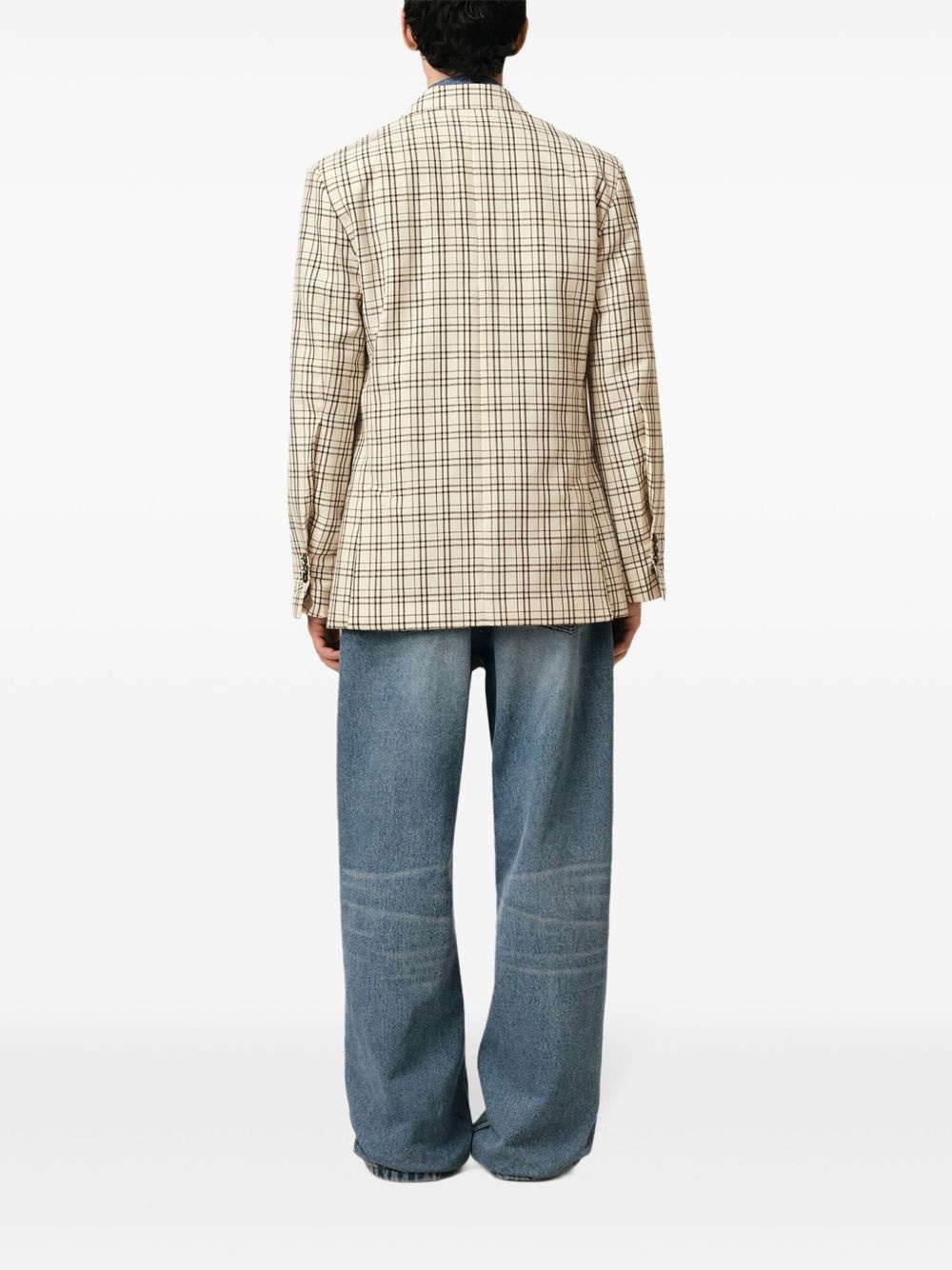 checkered blazer - 4