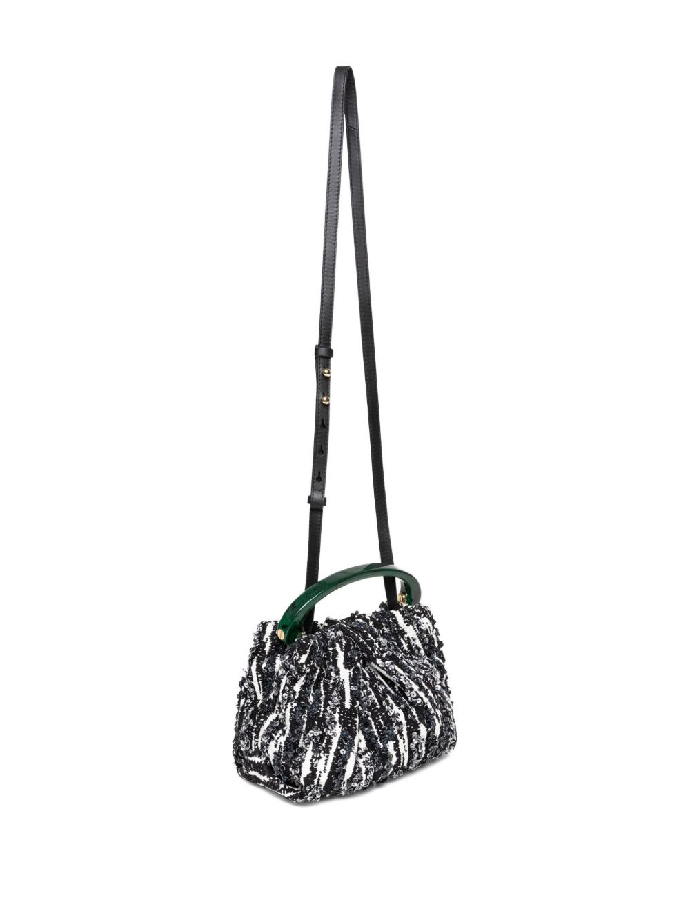 pleated sequin mini bag - 3