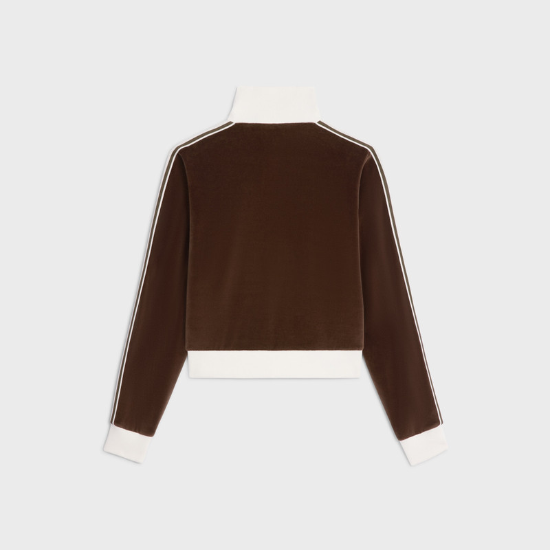 CELINE tracksuit jacket in velvet jersey outlook