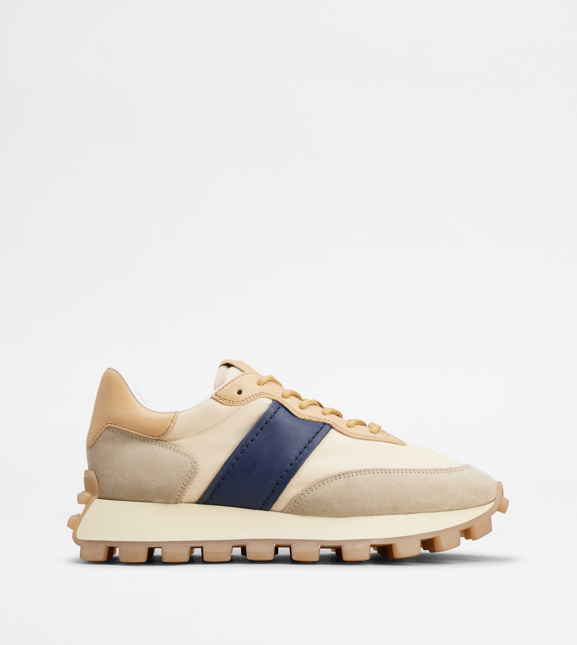 SNEAKERS TOD'S 1T IN SUEDE AND FABRIC - BEIGE, BLUE - 1