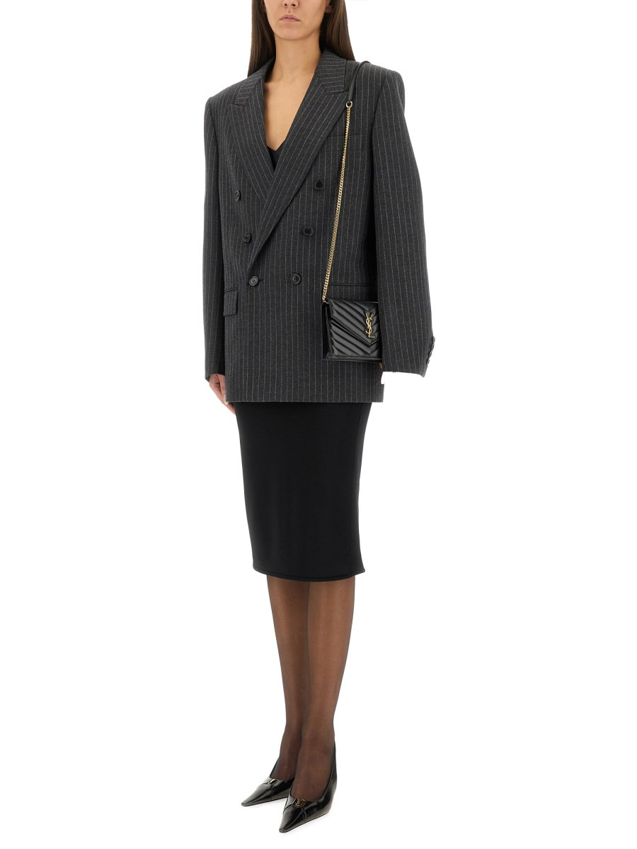 CASSANDRE STRIPED DOUBLE-BREASTED JACKET - 2
