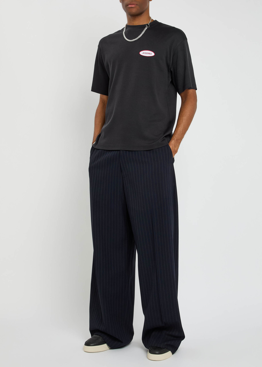 Jacquemus Le T-shirt Logo-embroidered Cotton T-shirt - 4