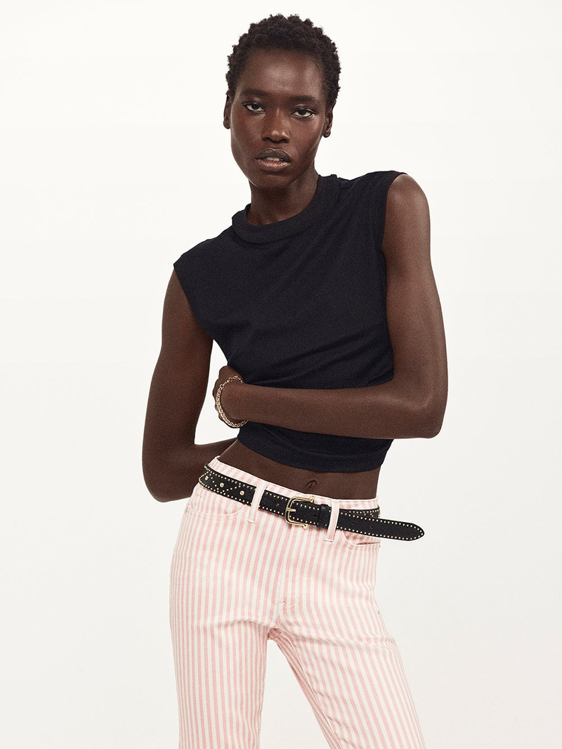 FRAME Embellished Belt in Black outlook