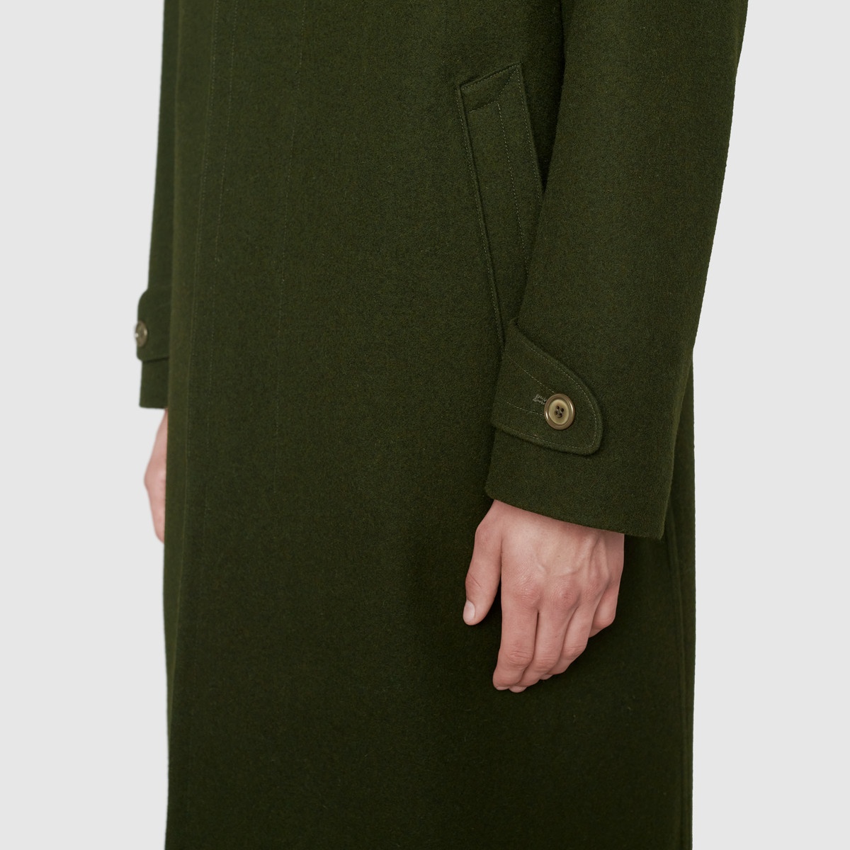 Wool loden coat - 5