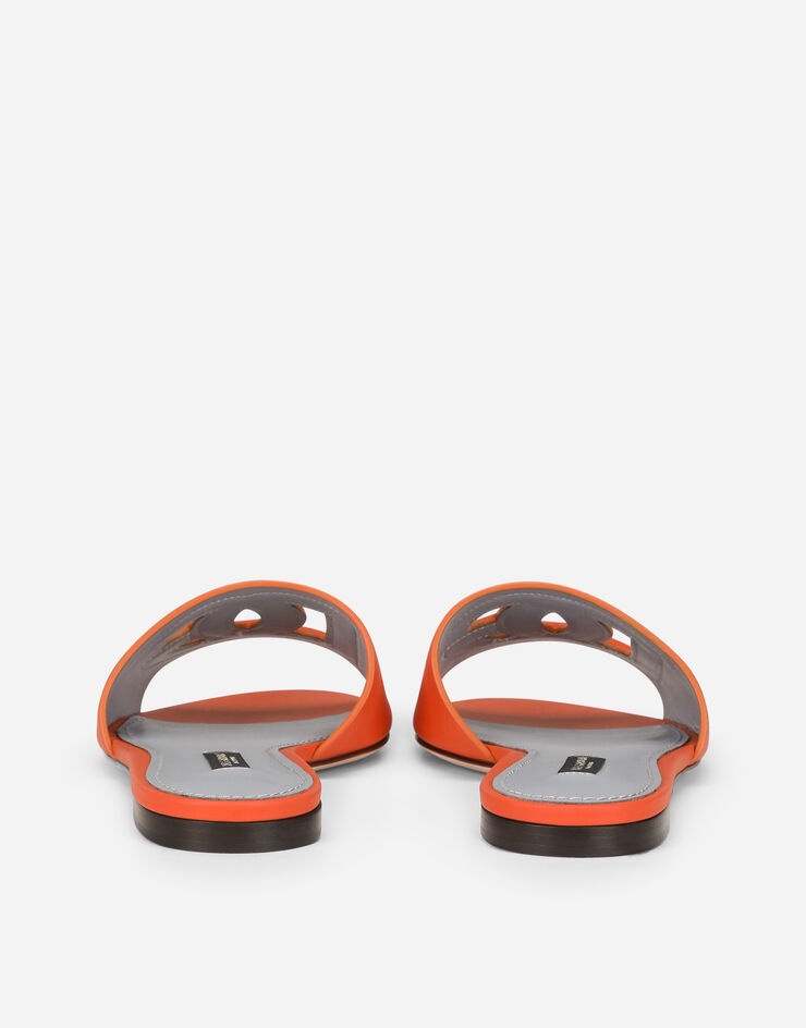 Calfskin sliders with DG Millennials logo - 3