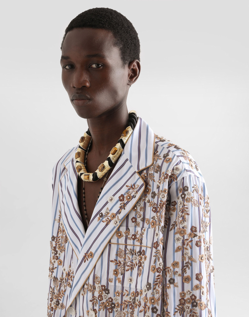 Dolce & Gabbana Rope necklace with tiger's eye stone outlook