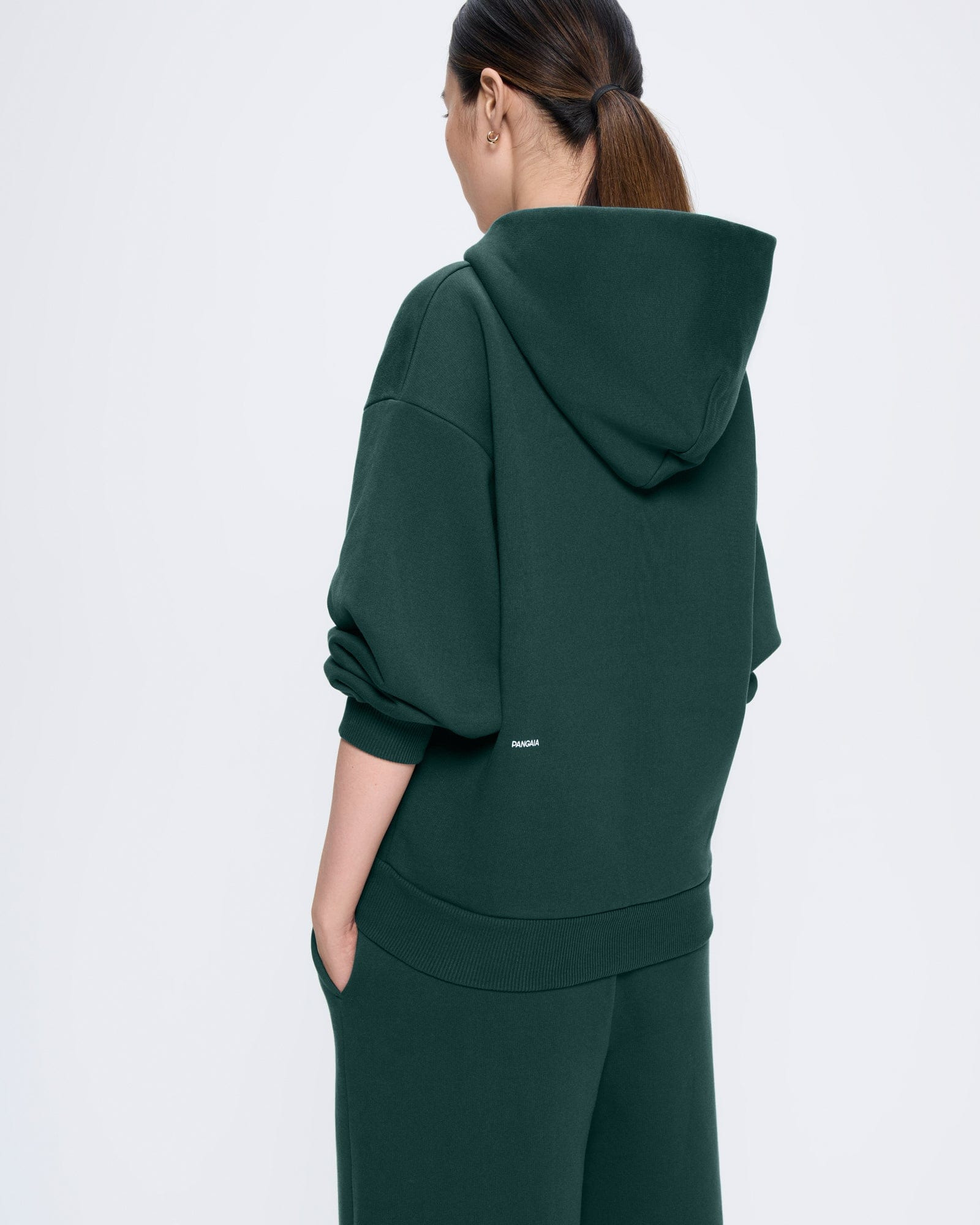 Womens 365 Heavyweight Two-Way Zip-Through Hoodie - Foliage Green - 5