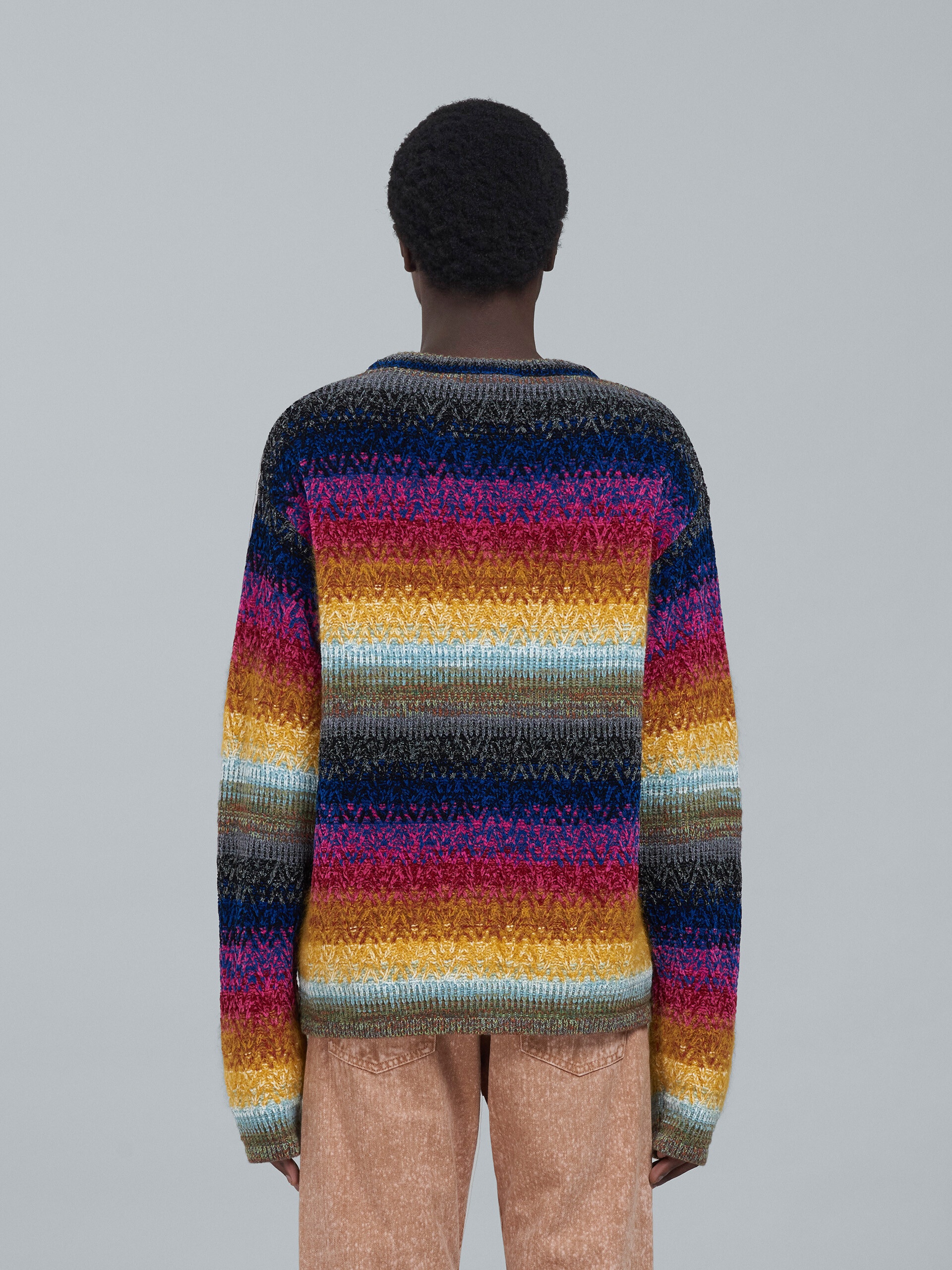 VISCOSE WOOL CREWNECK SWEATER - 3