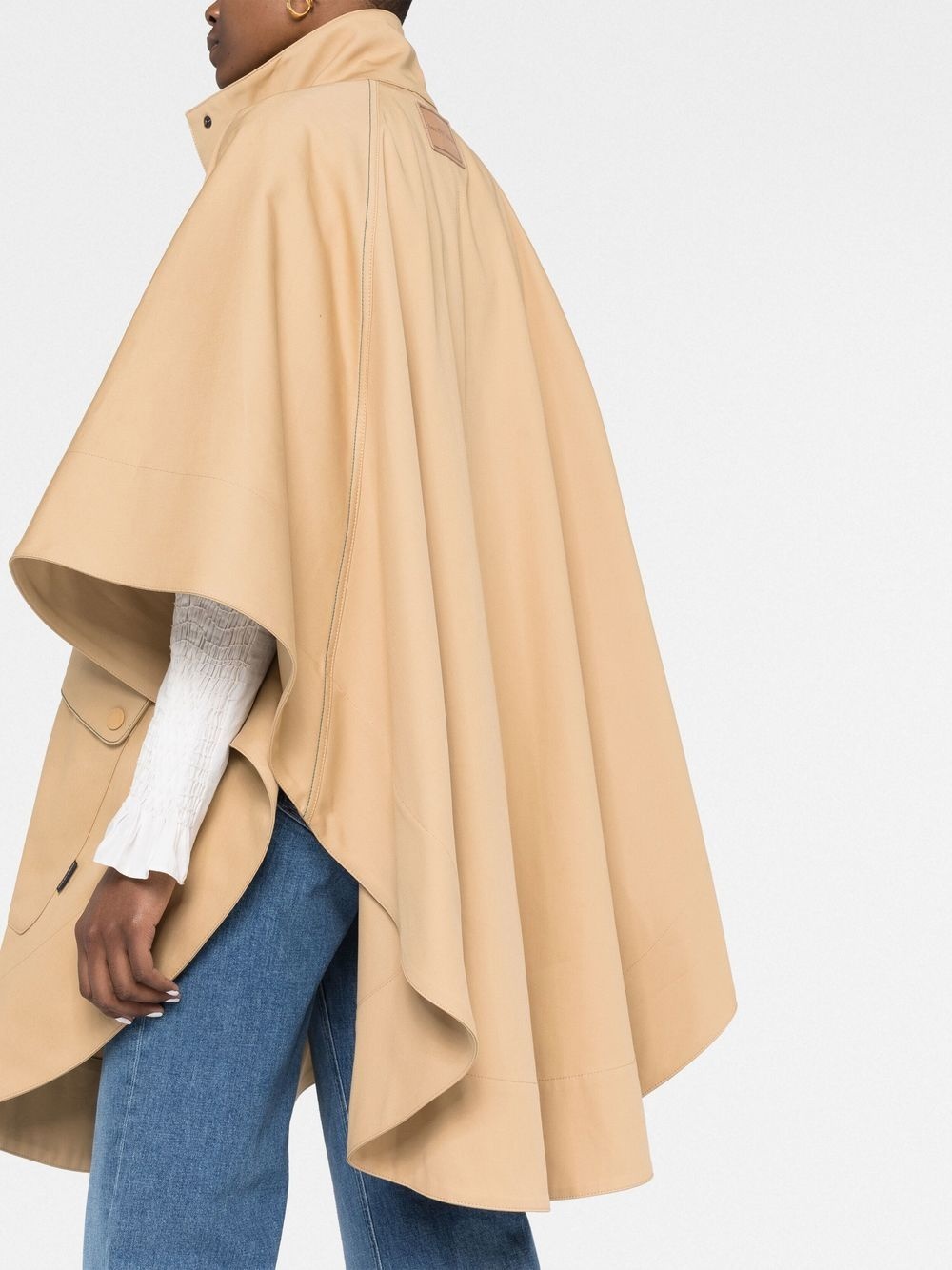 high-neck half-sleeved parka - 3