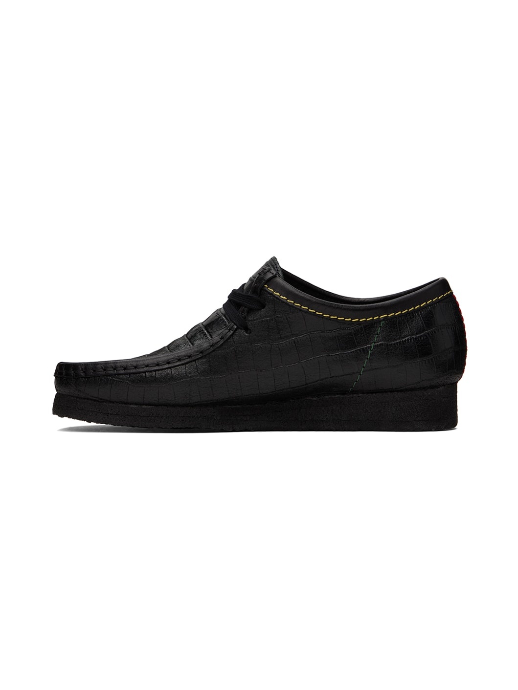 Black Clarks Originals Edition Croc Desert Boots - 3