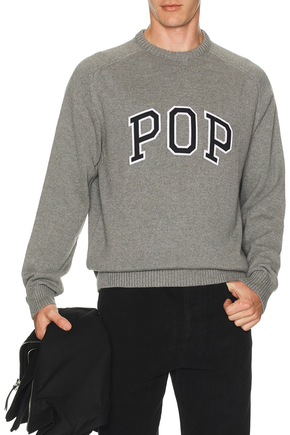 Knitted Arch Crew Neck Sweatshirt - 4