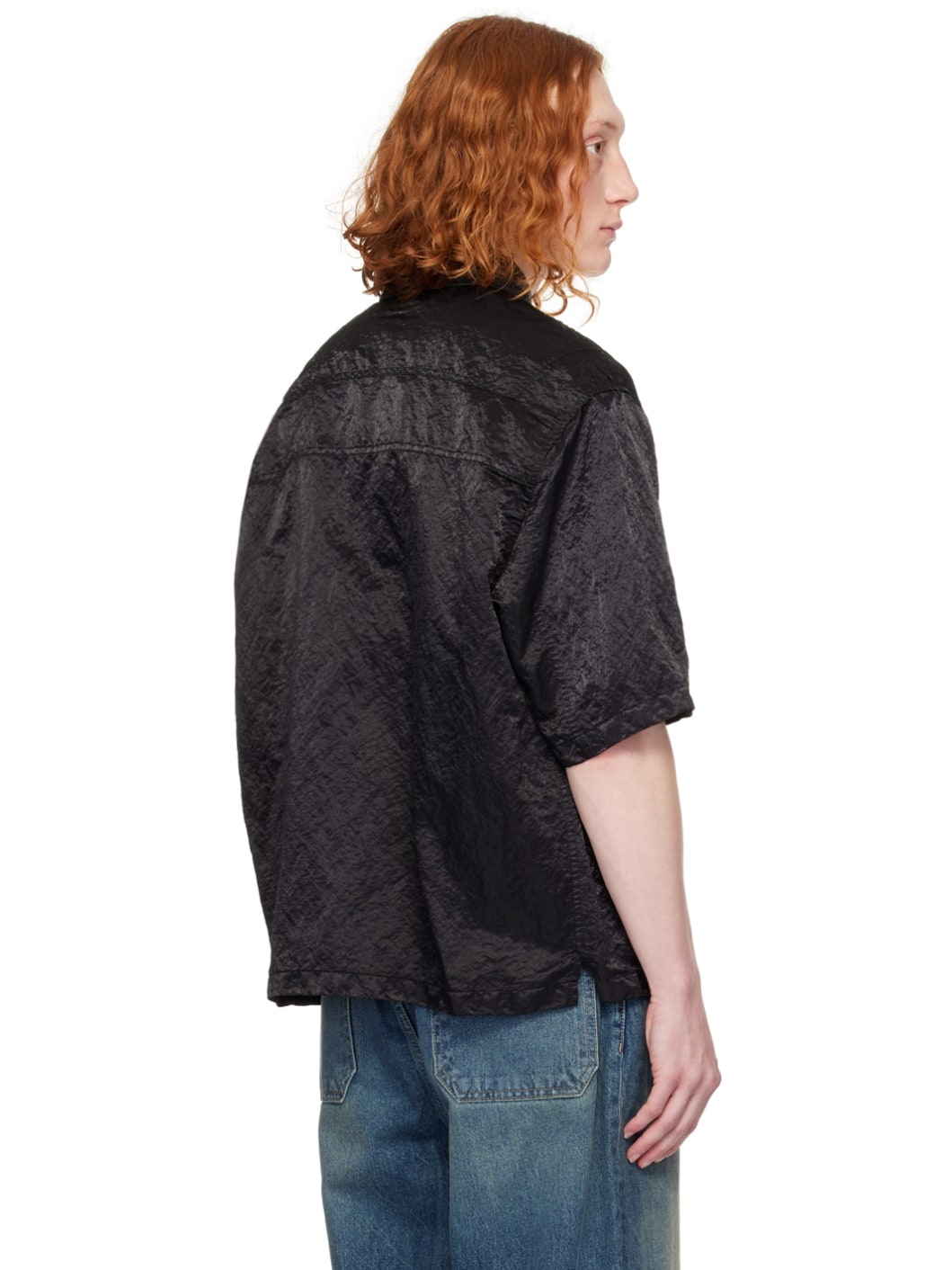Black Garment-Dyed Shirt - 3