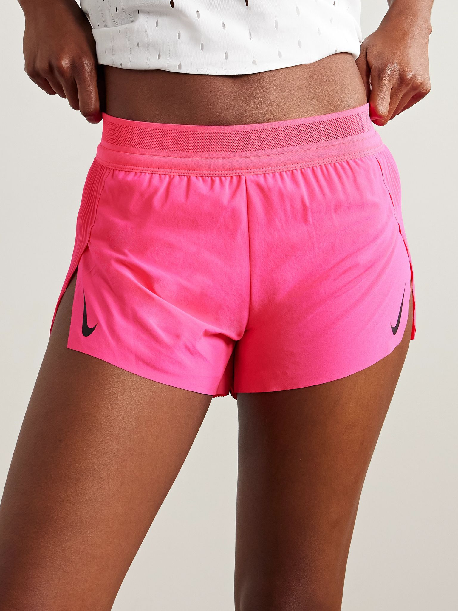 Aeroswift printed plissé Dri-FIT ADV shorts Bright pink - 3