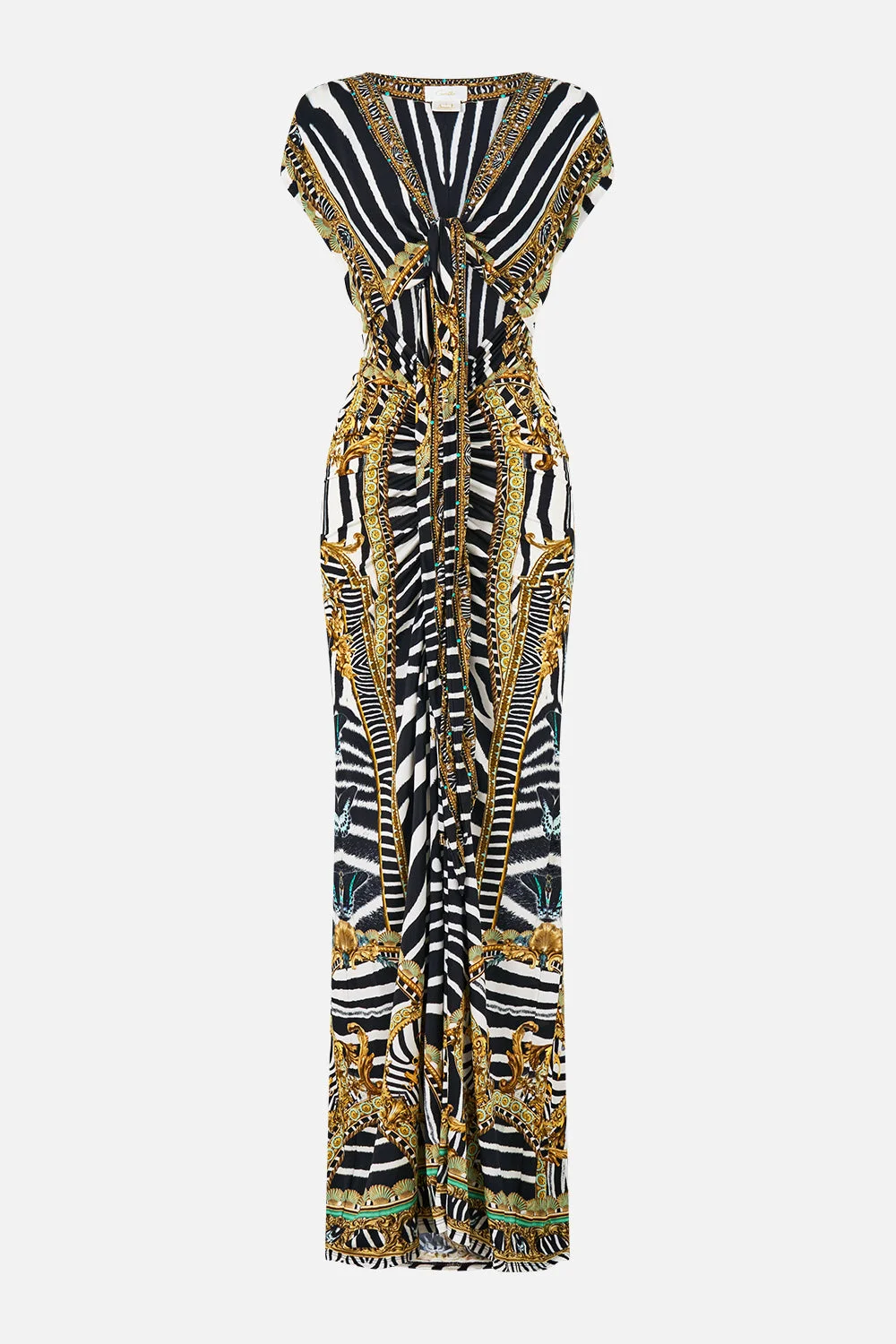 WRAP BODICE JERSEY DRESS ZIG ZAG ZOO - 1