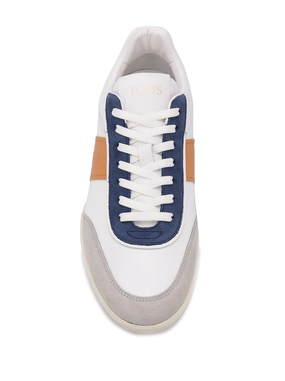 panelled low-top sneakers - 4