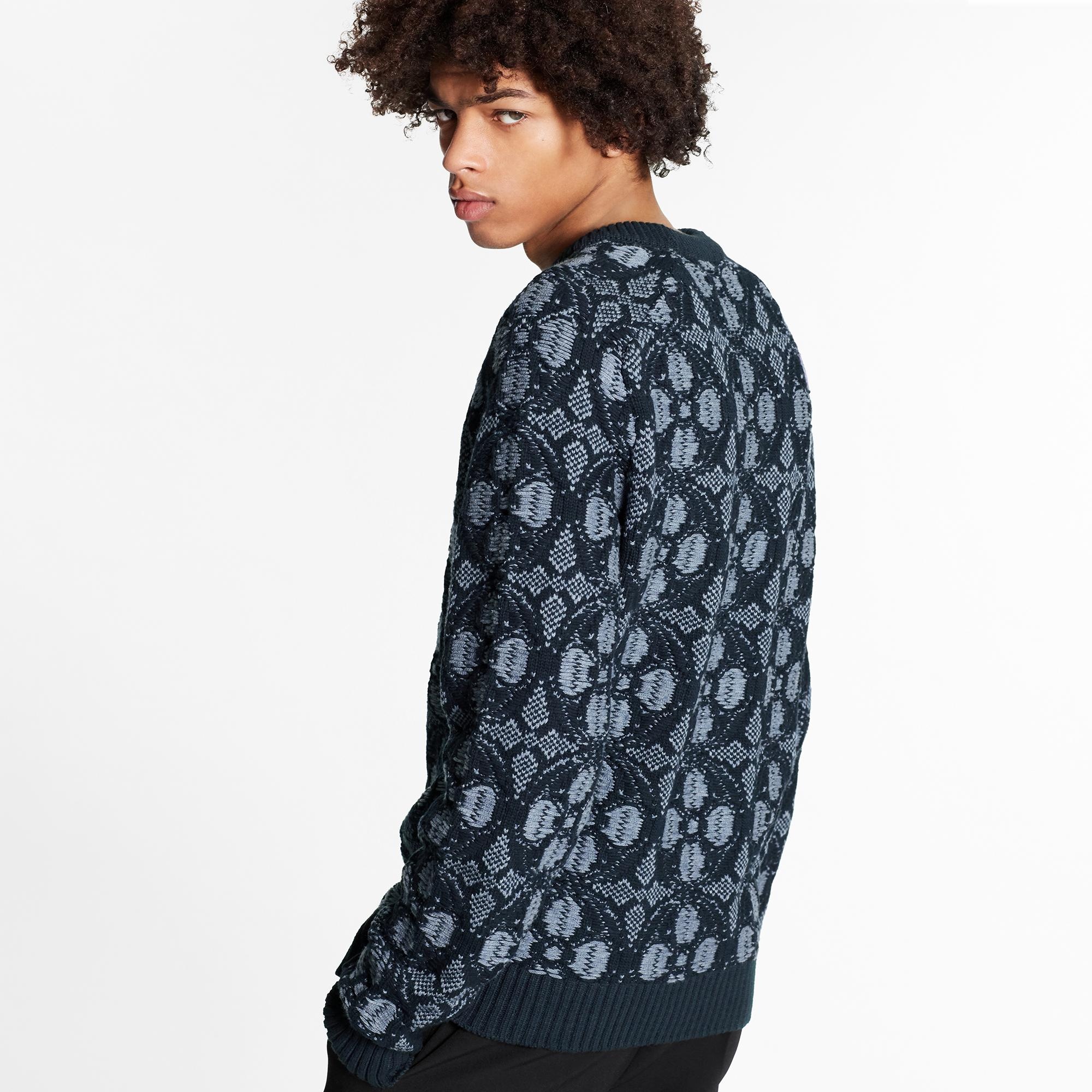 Monogram Flower Jacquard Crewneck - 5