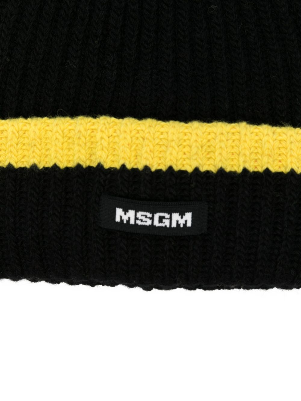 ribbed-knit beanie hat - 3