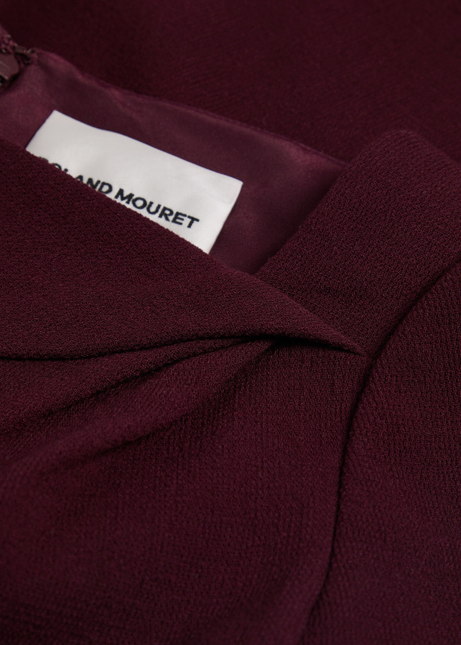 Roland Mouret Belted Wool-crepe Dress - 5