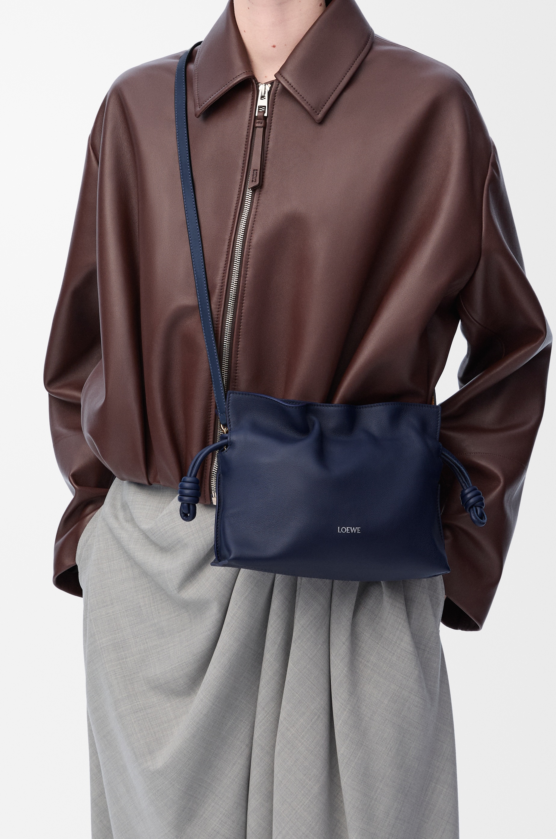 Mini Flamenco clutch in nappa calfskin - 3