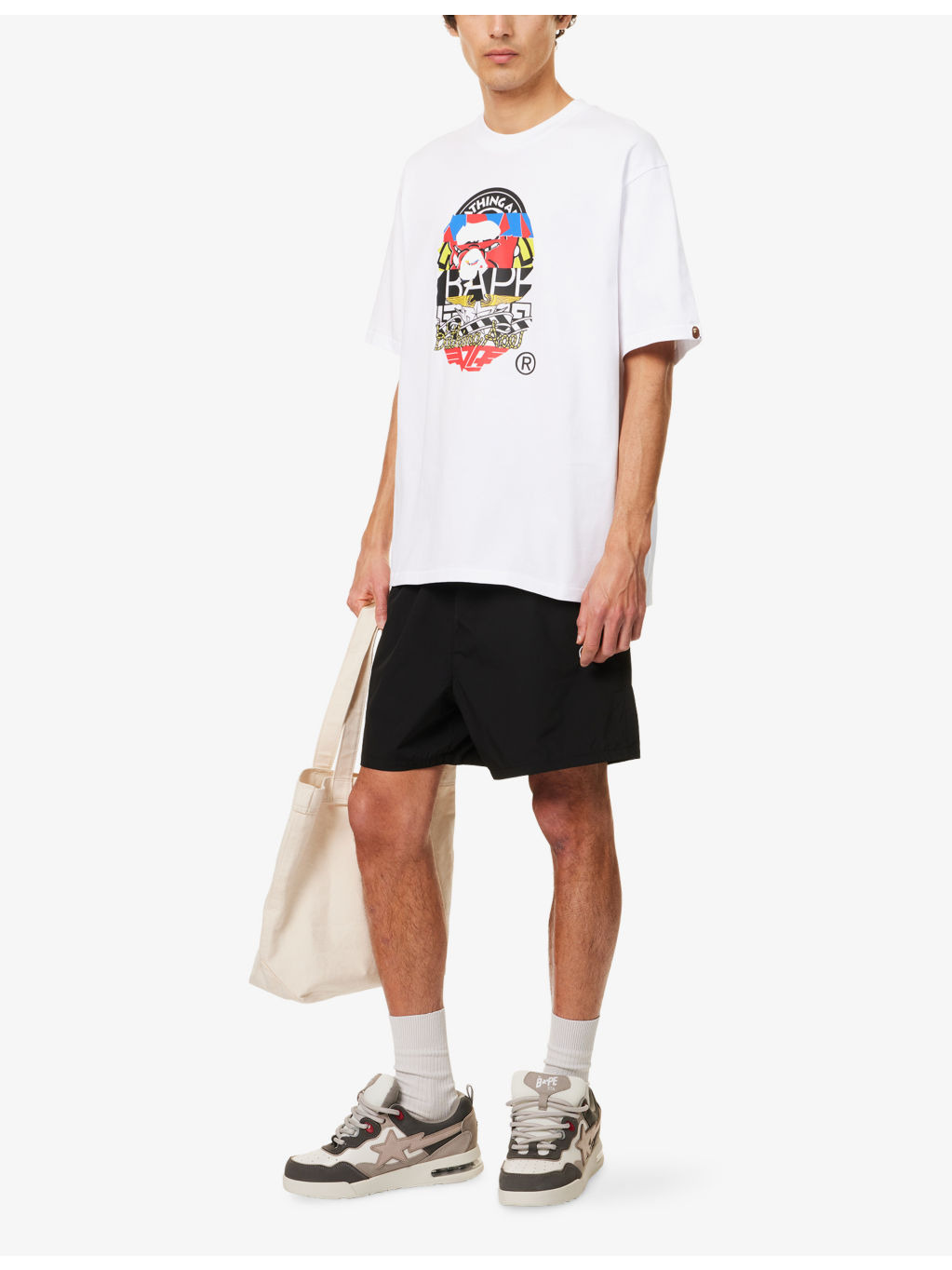 Overprinted Multi Ape Head Cotton-Jersey T-Shirt - 2
