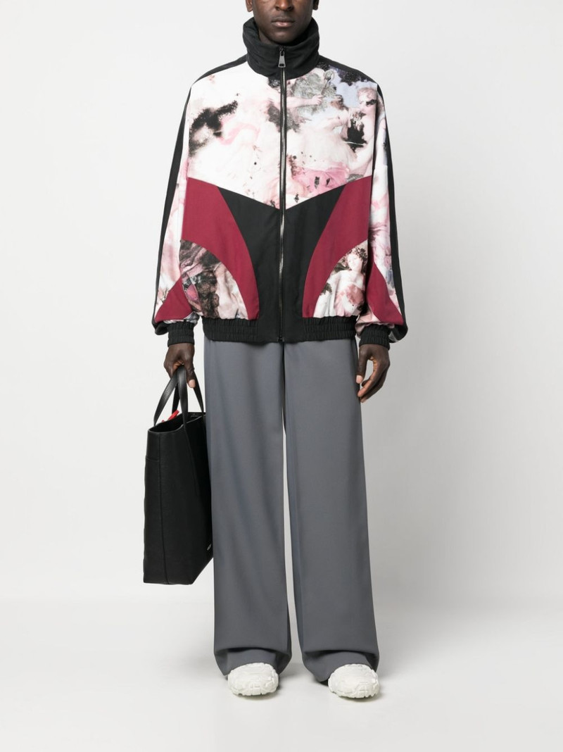 Balmain pastel print panelled jacket outlook